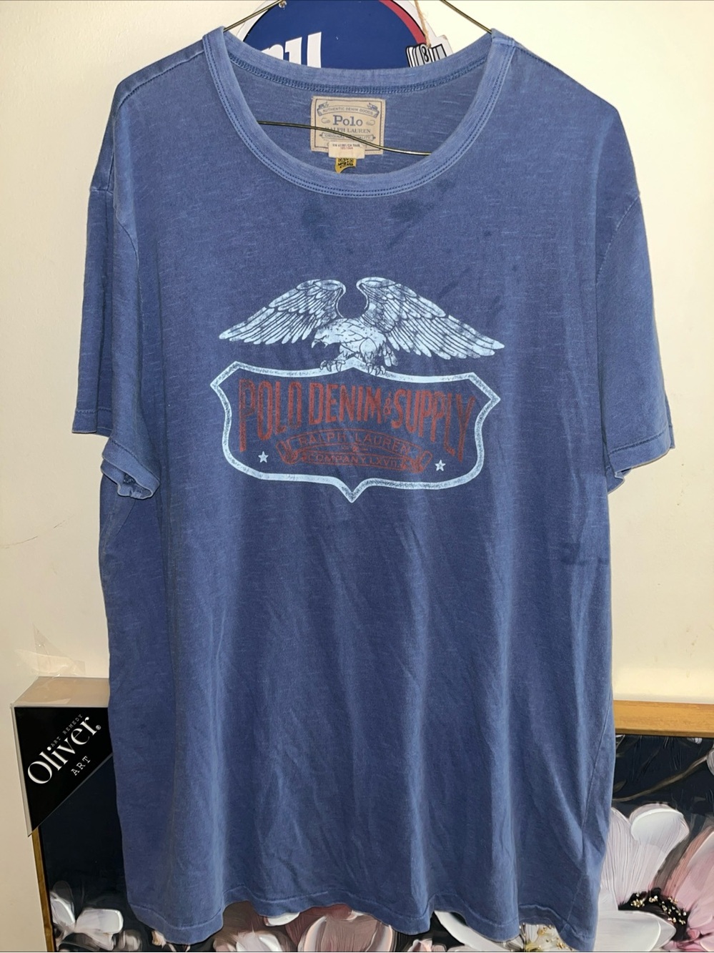 Ralph Lauren Blue Graphic Polo Denim Supply Tee